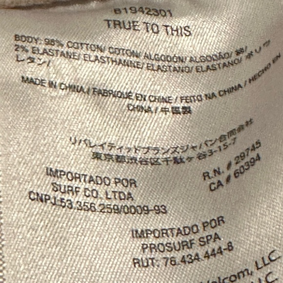 NWT Volcom Womens Pants 1991 Stoned Low Rise Jeans in MUSHROOM (MSH - Picture 9 of 15